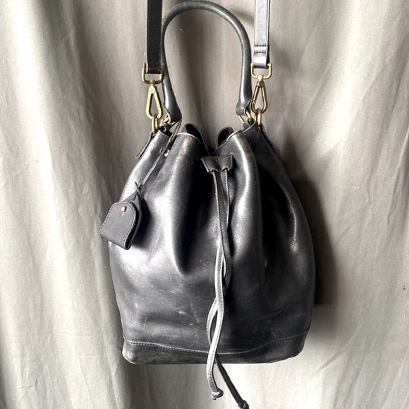 Madewell Genuine Leather Bucket Bag - Picture 2 of 8